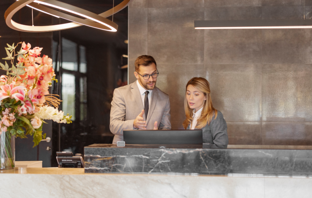 recepción hotel